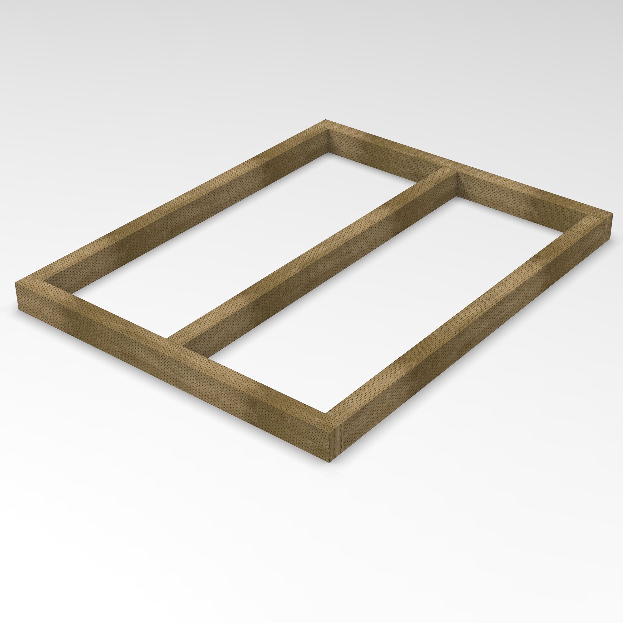 4x3 Timber Shed base