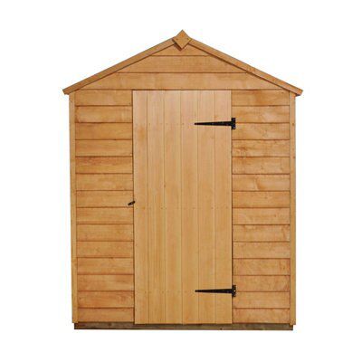 Forest Garden 5x3 ft Apex Golden brown Wooden Shed with floor - Assembly service included