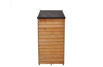Forest Garden 5x3 ft Apex Golden brown Wooden Shed with floor