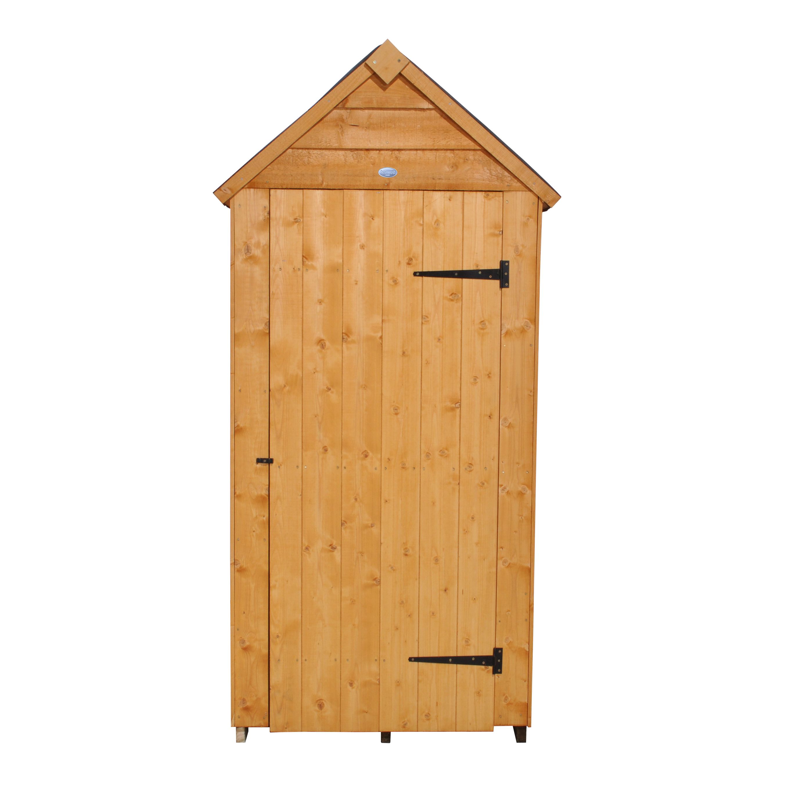 Forest Garden 5x3 ft Apex Wooden Shed with floor (Base included) - Assembly service included