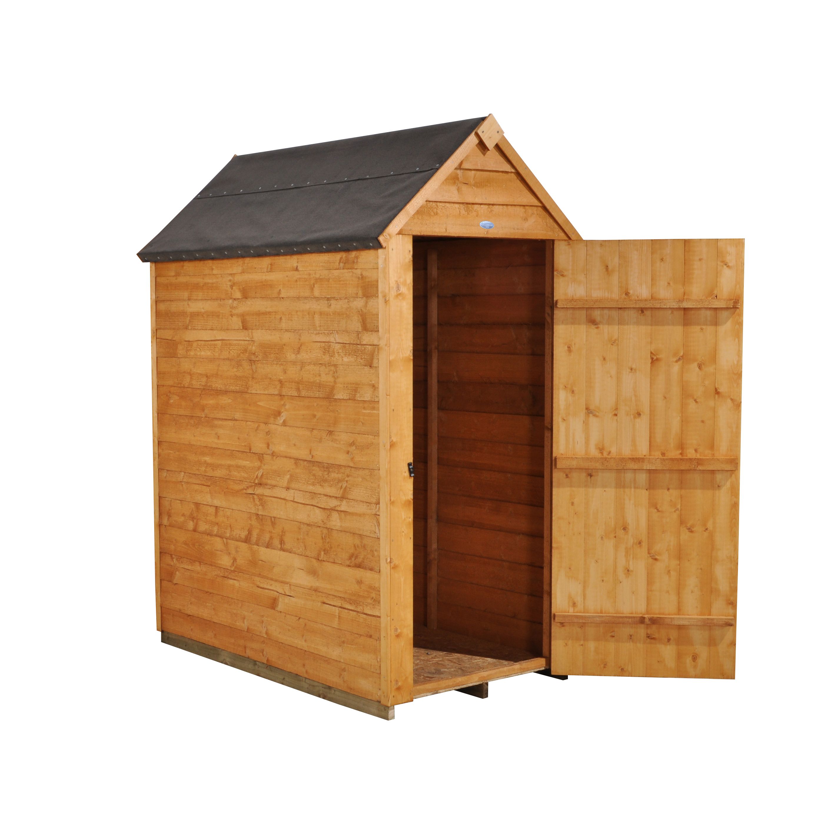 Forest Garden 5x3 ft Apex Wooden Shed with floor (Base included) - Assembly service included