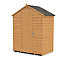 Forest Garden 5x3 ft Apex Wooden Shed with floor (Base included)