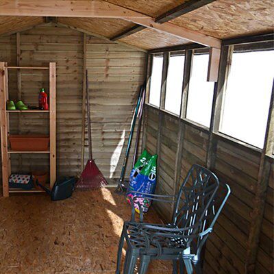 Forest Garden & 6 windows Apex Workshop - Assembly service included