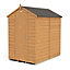 Forest Garden 6x4 Apex Dip treated Overlap Wooden Shed with floor (Base included) - Assembly service included