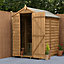 Forest Garden 6x4 Apex Dip treated Overlap Wooden Shed with floor