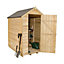 Forest Garden 6x4 Apex Pressure treated Overlap Wooden Shed with floor (Base included)