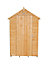 Forest Garden 6x4 ft Apex Golden brown Wooden Shed with floor & 1 window (Base included) - Assembly service included