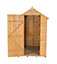 Forest Garden 6x4 ft Apex Golden brown Wooden Shed with floor & 1 window