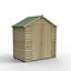 Forest Garden 6x4 ft Apex Wooden 2 door Shed with floor (Base included)