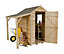 Forest Garden 6x4 ft Apex Wooden Shed with floor & 1 window - Assembly service included