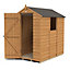 Forest Garden 6x4 ft Apex Wooden Shed with floor & 1 window - Assembly service included