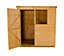 Forest Garden 6x4 ft Pent Golden brown Wooden Shed with floor & 1 window - Assembly service included