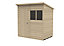 Forest Garden 6x4 ft Pent Wooden Shed with floor & 2 windows