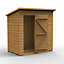 Forest Garden 6x4 ft Pent Wooden Shed with floor (Base included) - Assembly service included