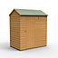 Forest Garden 6x4 ft Reverse apex Wooden Shed with floor (Base included) - Assembly service included