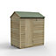 Forest Garden 6x4 ft Reverse apex Wooden Shed with floor