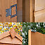 Forest Garden 6x4 ft with Single door & 2 windows Apex Wooden Garden bar