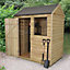 Forest Garden 6x4 Reverse apex Pressure treated Overlap Wooden Shed with floor