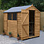 Forest Garden 7x5 Apex Dip treated Overlap Wooden Shed with floor (Base included) - Assembly service included