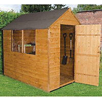 Forest Garden 7x5 ft Apex Wooden Shed with floor & 2 windows - Assembly service included
