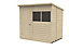Forest Garden 7x5 Pent Pressure treated Overlap Wooden Shed with floor (Base included) - Assembly service included