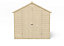 Forest Garden 7x7 ft Apex Overlap Wooden 2 door Shed with floor & 2 windows (Base included) - Assembly service included
