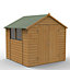 Forest Garden 7x7 ft Apex Shiplap Wooden 2 door Shed with floor & 2 windows (Base included) - Assembly service included