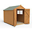 Forest Garden 8x6 Apex Dip treated Shiplap Shed with floor (Base included) - Assembly service included