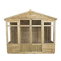 Forest Garden 8x6 Apex Overlap Summer house - Assembly service included