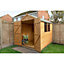 Forest Garden 8x6 ft Apex Golden brown Wooden Shed & 2 windows (Base included)