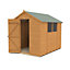 Forest Garden 8x6 ft Apex Shiplap Wooden Shed with floor & 2 windows