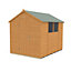 Forest Garden 8x6 ft Apex Wooden Shed with floor & 2 windows - Assembly service included