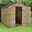 Forest Garden 8x6 ft Apex Wooden Shed with floor (Base included) - Assembly service included