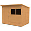 Forest Garden 8x6 ft Pent Shiplap Wooden Shed with floor & 2 windows - Assembly service included