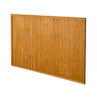 Forest Garden Closeboard Dip treated 4ft Wooden Fence panel (W)1.83m (H)1.22m, Pack of 5
