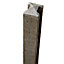 Forest Garden Concrete Grey Square Fence post (H)2.36m (W)90mm