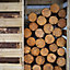 Forest Garden Corner Wooden 4x4 ft Log store