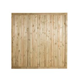 Forest Garden Decibel Closeboard Noise Reduction Wooden Fence panel (W)1.83m (H)1.8m, Pack of 4