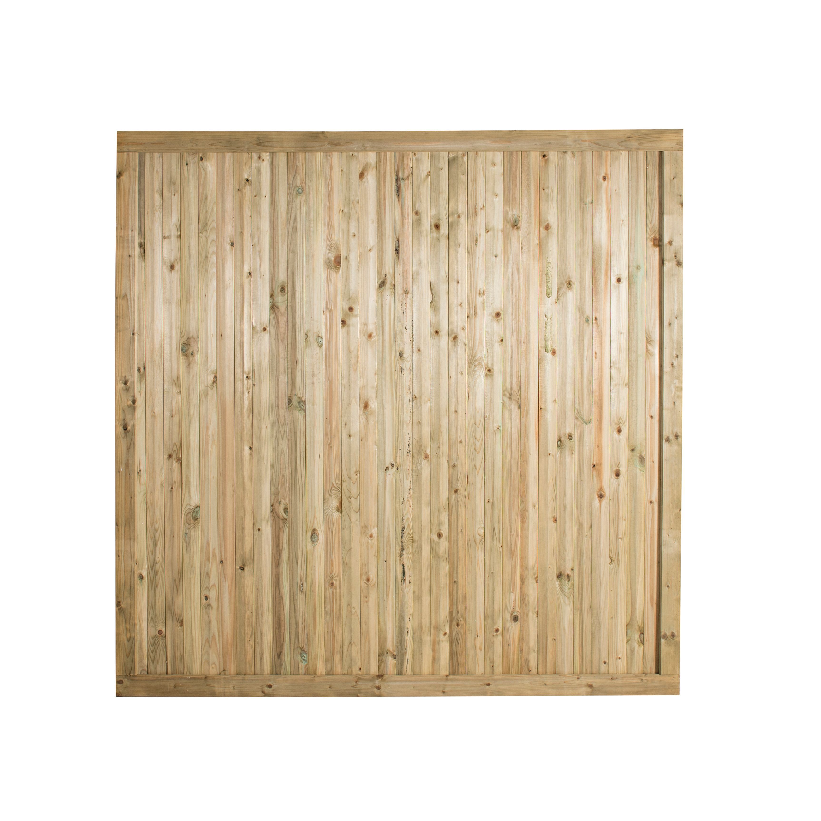 Forest Garden Decibel Closeboard Wooden Fence panel (W)1.83m (H)1.8m, Pack of 4