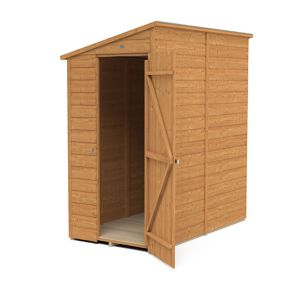 Forest Garden Delamere Range 6x3 Pent Dip treated Shiplap Shed with floor