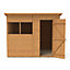 Forest Garden Delamere Range 8x6 ft Pent Wooden Shed with floor & 2 windows