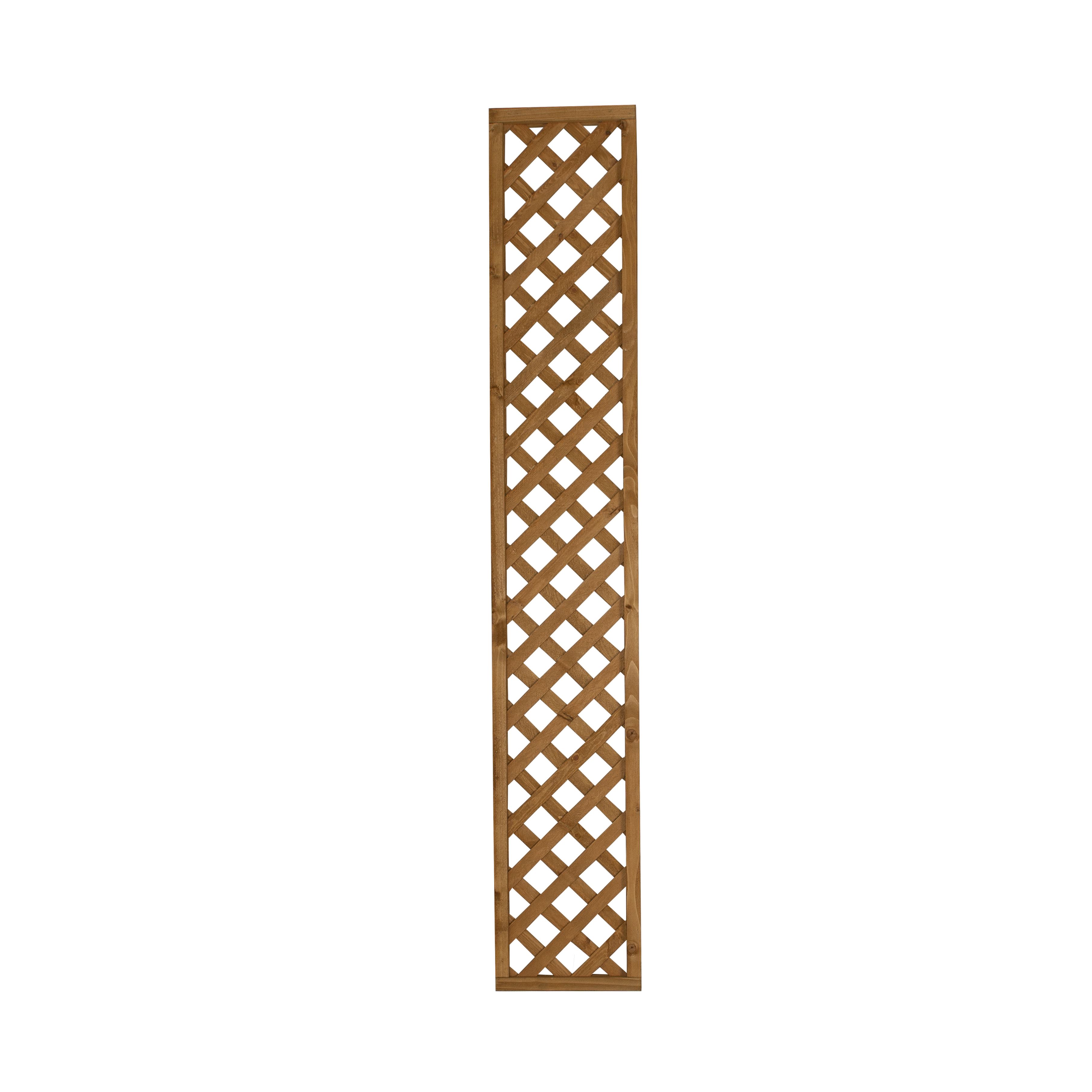 Forest Garden Diamond European softwood Trellis panel (W)32cm x (H)183cm