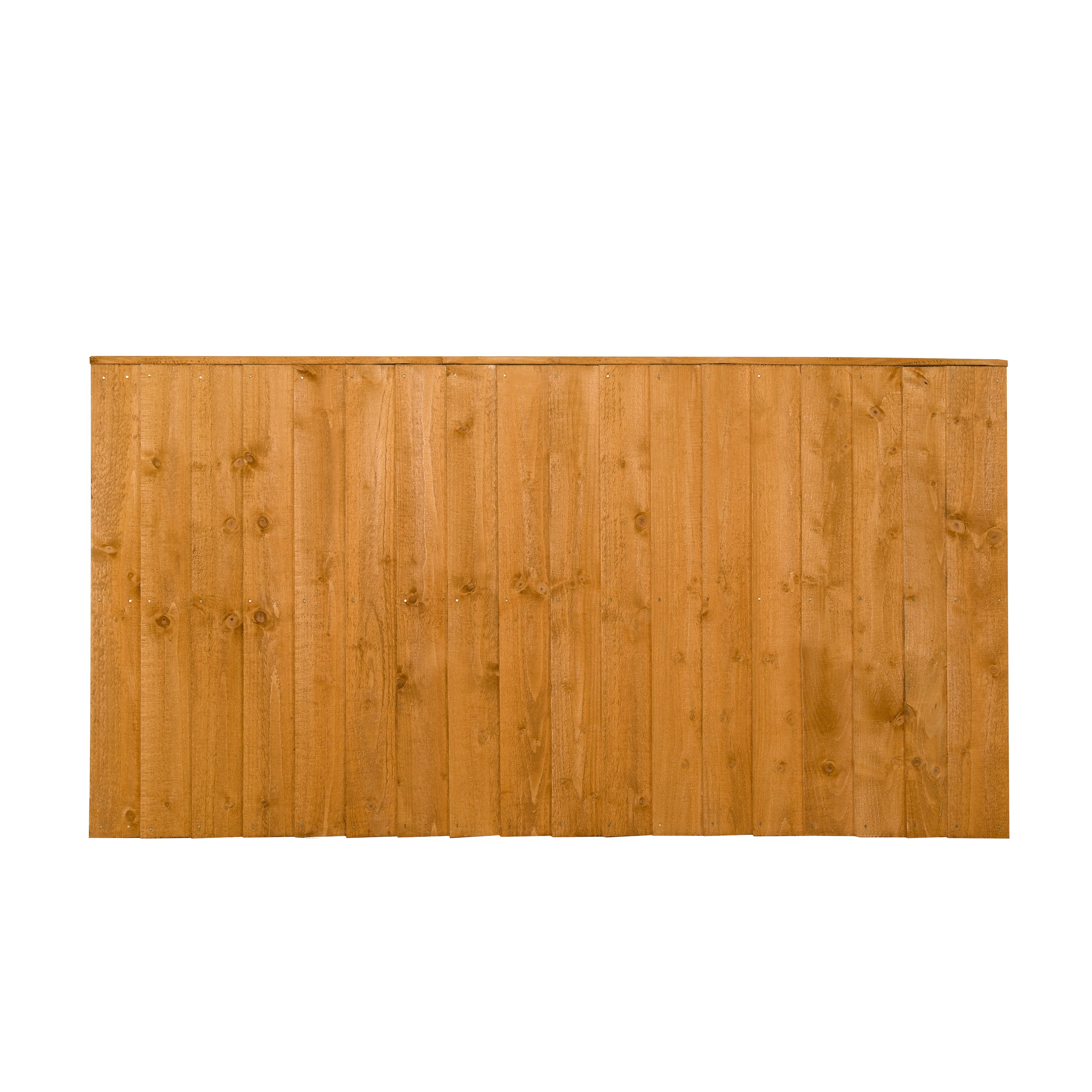 Forest Garden Dip treated 3ft Golden brown Wooden Fence panel (W)1.83m (H)0.93m, Pack of 4
