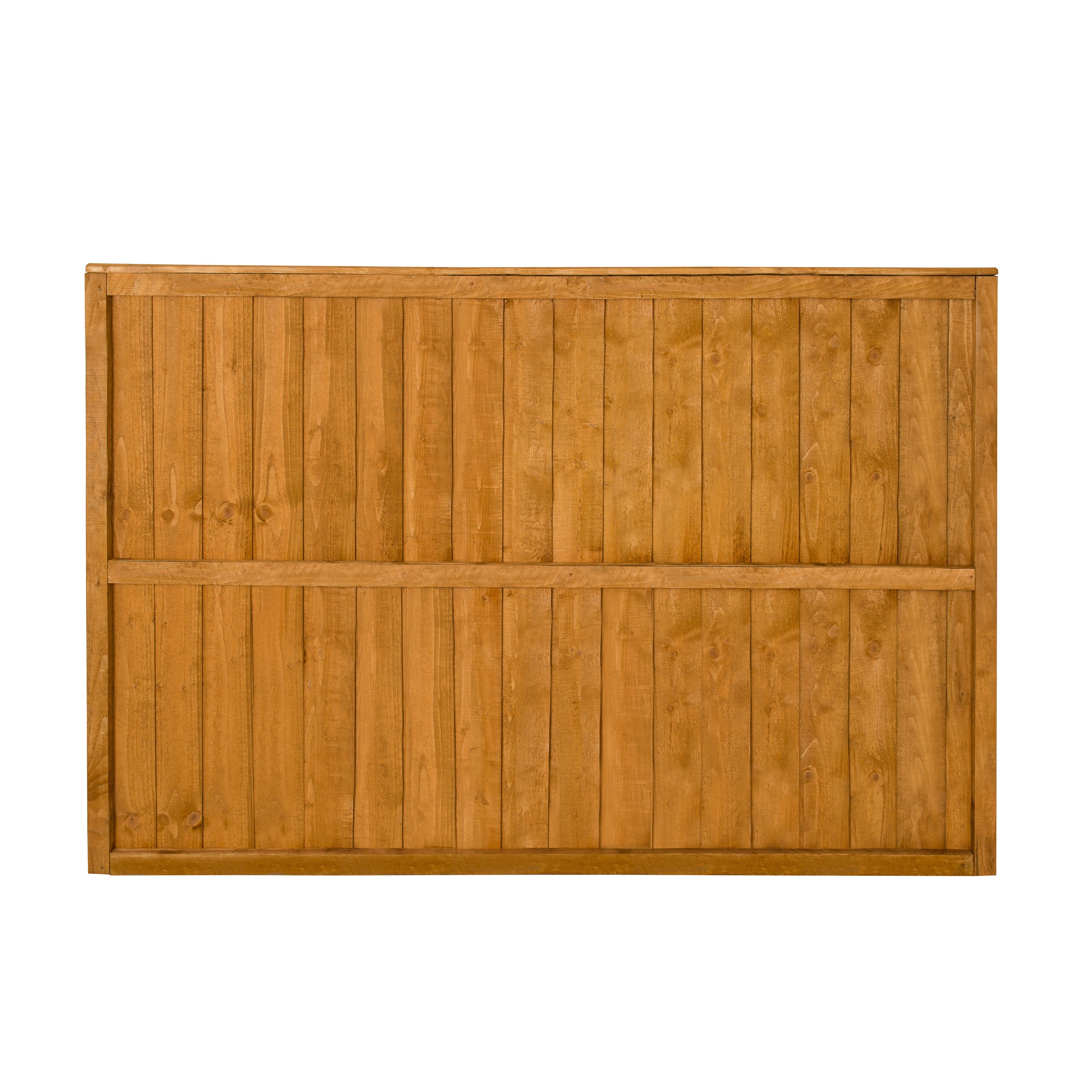 Forest Garden Dip treated 4ft Wooden Fence panel (W)1.83m (H)1.23m, Pack of 3