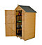 Forest Garden Forest 4x3 ft Apex Natural timber Wooden Shed with floor - Assembly service included