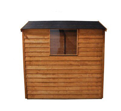 Forest Garden Forest Apex Natural timber Shed with floor & 1 window - Assembly service included