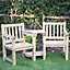 Forest Garden Harvington Wooden Natural timber Bench
