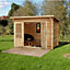 Forest Garden Harwood 2x3 ft Toughened glass with Double door Pent Wooden Cabin - Assembly service included