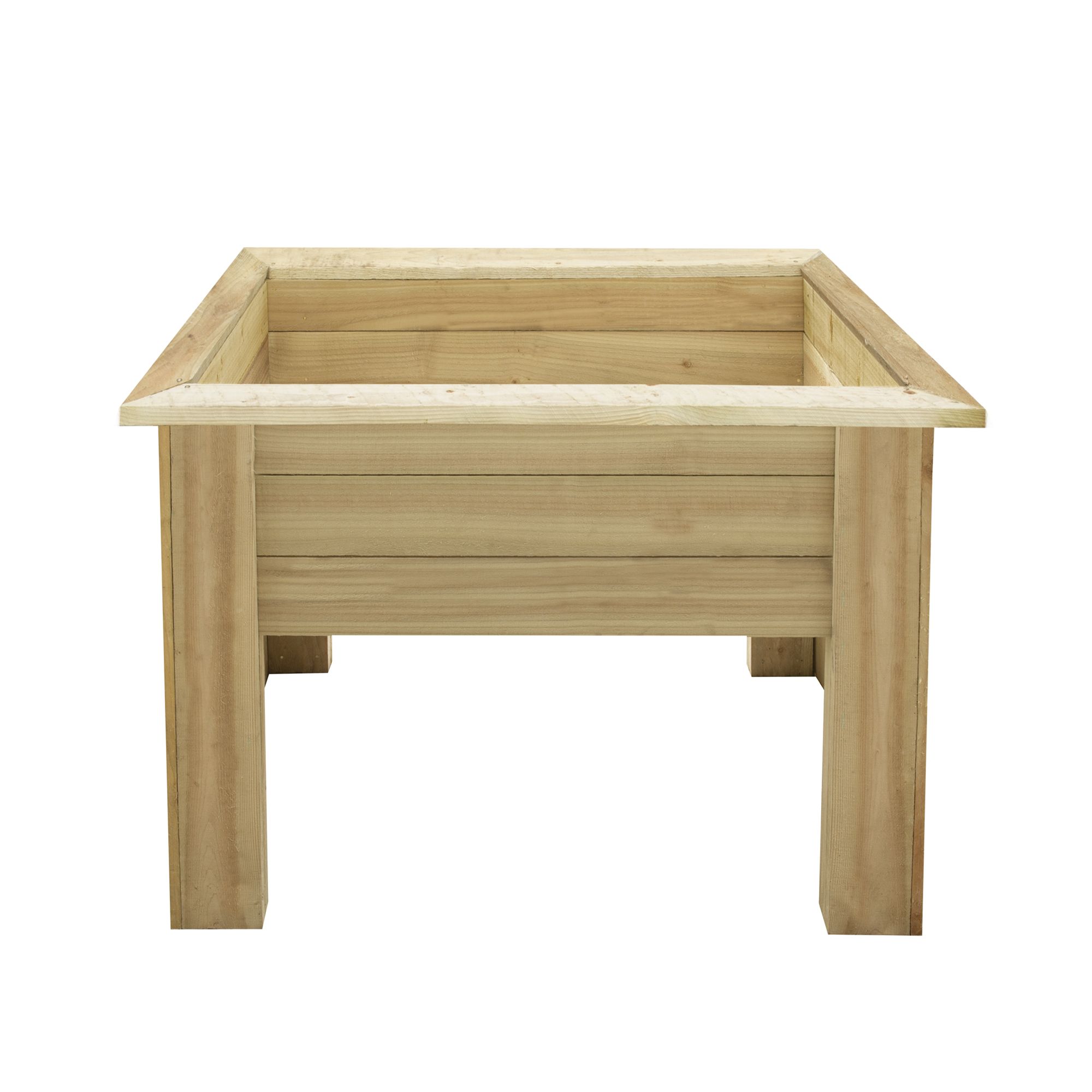 Forest Garden Kitchen Garden Wooden Rectangular Planter (H)70cm (W)100cm
