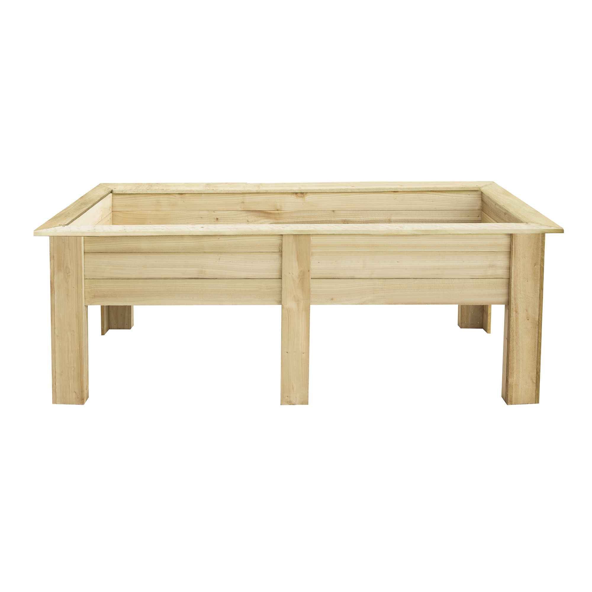 Forest Garden Kitchen Garden Wooden Rectangular Planter (H)70cm (W)180cm